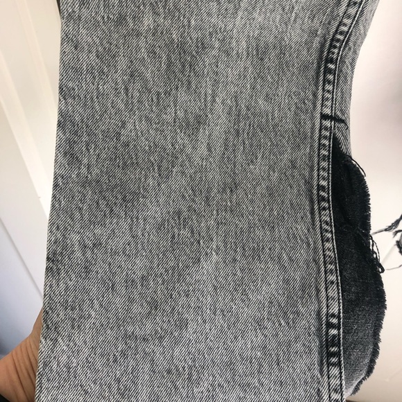 Zara boot cut, split hem high waisted denim jeans - Picture 3 of 4